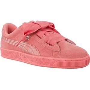 PUMA  SUEDE HEART PINK SNK JR